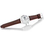 Original Tommy Hilfiger Men's Watch - Silver Case & Brown Leather (1791550)