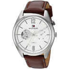 Original Tommy Hilfiger Men's Watch - Silver Case & Brown Leather (1791550)