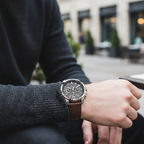 Original Tommy Hilfiger Decker Men's Watch - Silver Case & Brown Leather (1791562)