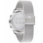 Original Tommy Hilfiger Easton Men's Watch - Silver Mesh Steel & Black Dial (1710433)