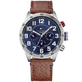 Original Tommy Hilfiger George Men's Watch - Silver Case & Brown Leather (1791066)