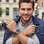 Original Tommy Hilfiger George Men's Watch - Silver Case & Brown Leather (1791066)