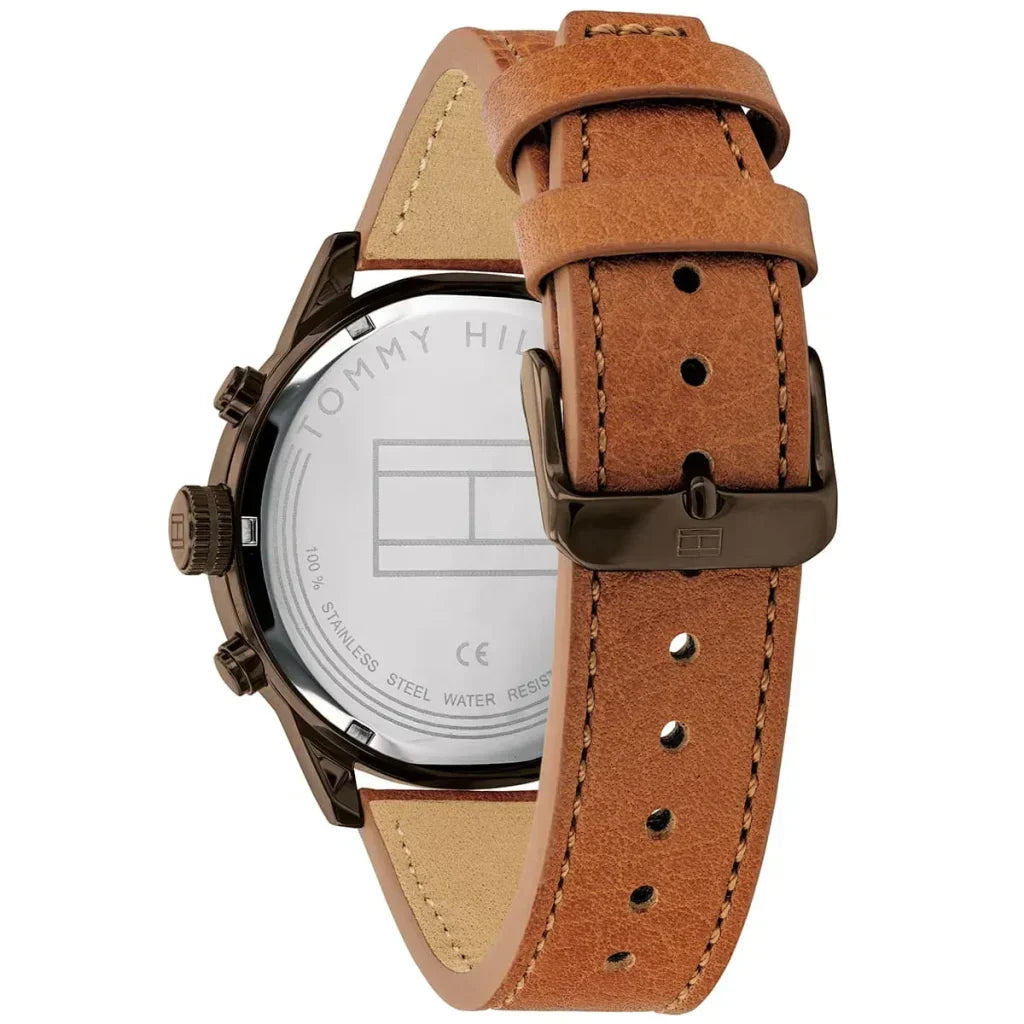 Original Tommy Hilfiger Icon Men's Watch - Brown Case & Tan Leather (1791594)