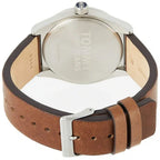 Original Tommy Jeans Monogram Pop Men's Watch - Silver Case & Brown Leather (1791772)