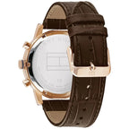 Original Tommy Hilfiger Kane Men's Watch - Rose Gold Case & Brown Leather (1710400)