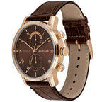 Original Tommy Hilfiger Kane Men's Watch - Rose Gold Case & Brown Leather (1710400)