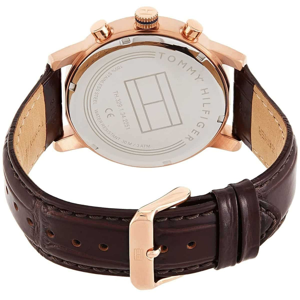 Original Tommy Hilfiger Kane Men's Watch - Gold Case & Brown Leather (1791399)