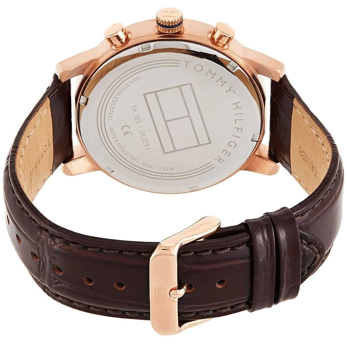 Original Tommy Hilfiger Kane Men's Watch - Gold Case & Brown Leather (1791399)