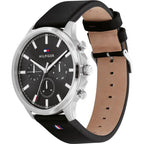Original Tommy Hilfiger Men's Watch - Silver Case & Black Rubber (1710495)