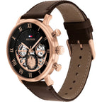 Original Tommy Hilfiger Men's Watch - Gold Case & Brown Leather (1710566)