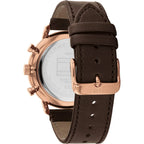 Original Tommy Hilfiger Men's Watch - Gold Case & Brown Leather (1710566)