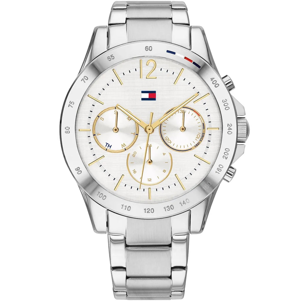 Original Tommy Hilfiger Lori Women's Watch - Silver Steel & Crystal Markers (1782194)