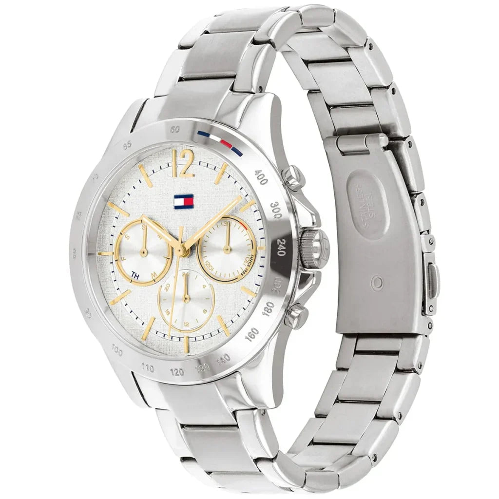 Original Tommy Hilfiger Lori Women's Watch - Silver Steel & Crystal Markers (1782194)