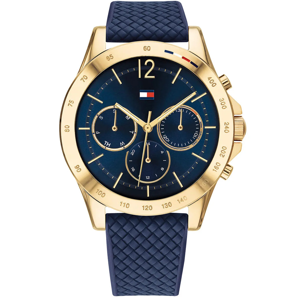 Original Tommy Hilfiger Lori Women's Watch - Navy Case & Navy Rubber Strap (1782198)