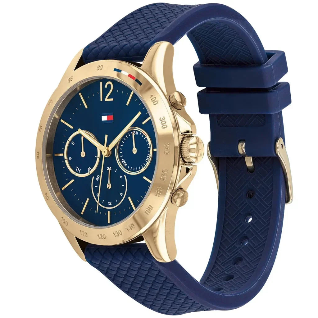 Original Tommy Hilfiger Lori Women's Watch - Navy Case & Navy Rubber Strap (1782198)