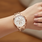 Original Tommy Hilfiger Lori Women's Watch - Rose Gold Steel & Crystal Markers (1782224)