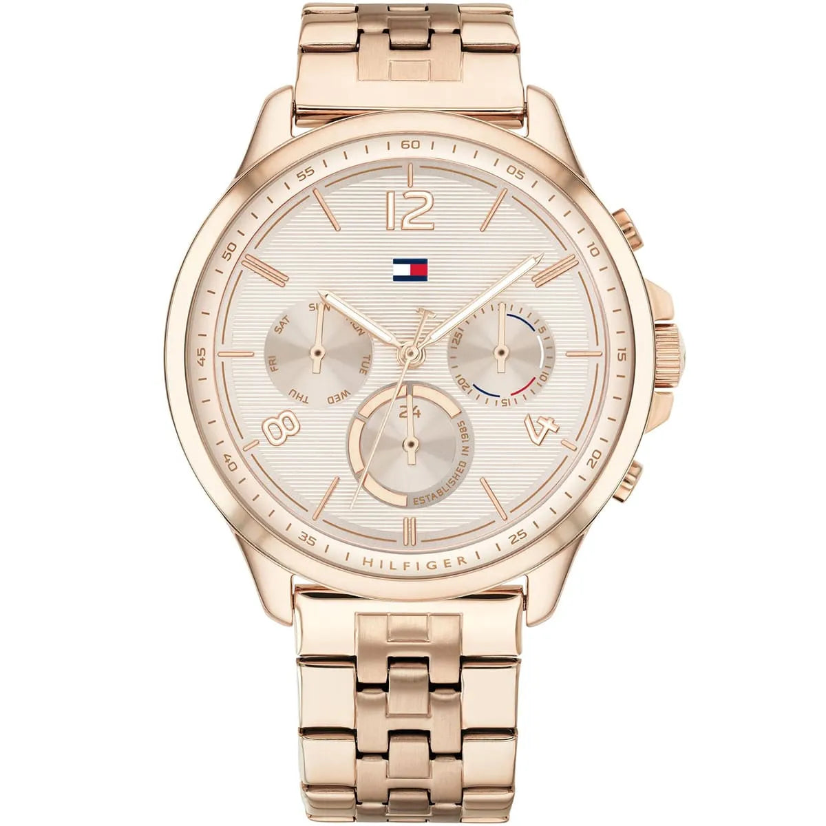 Original Tommy Hilfiger Lori Women's Watch - Rose Gold Steel & Crystal Markers (1782224)