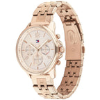 Original Tommy Hilfiger Lori Women's Watch - Rose Gold Steel & Crystal Markers (1782224)