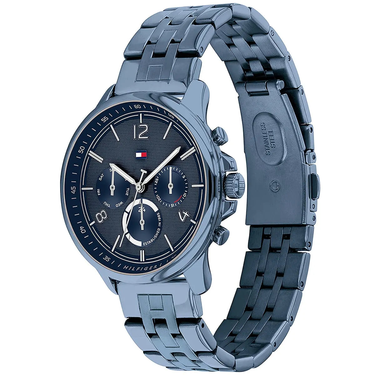 Original Tommy Hilfiger Lori Women's Watch - Navy Blue Steel & Crystal Markers (1782227)