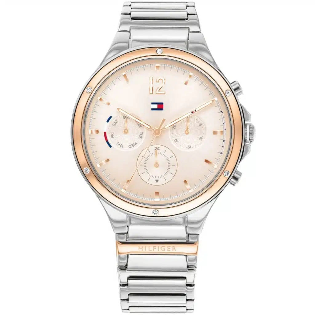Original Tommy Hilfiger Lori Women's Watch - Two-Tone Silver & Rose Gold Steel (1782279)