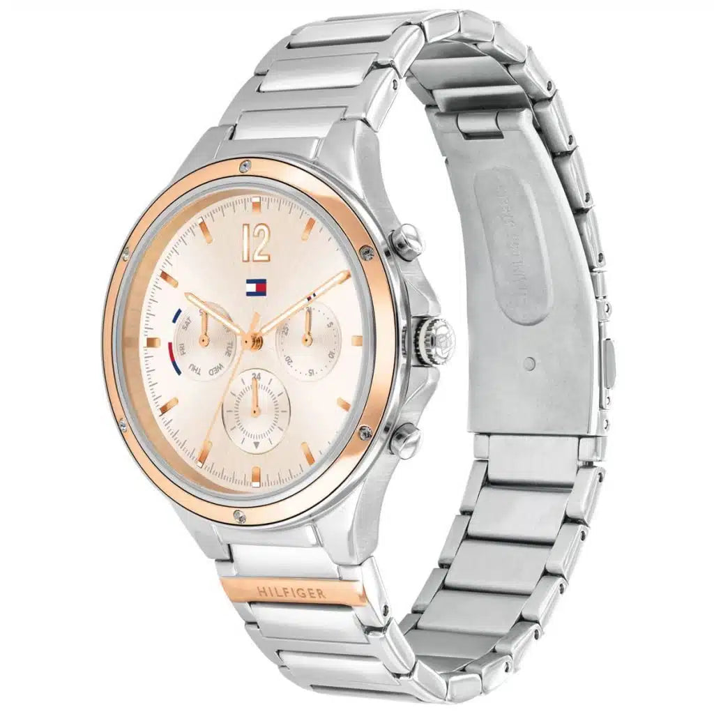 Original Tommy Hilfiger Lori Women's Watch - Two-Tone Silver & Rose Gold Steel (1782279)