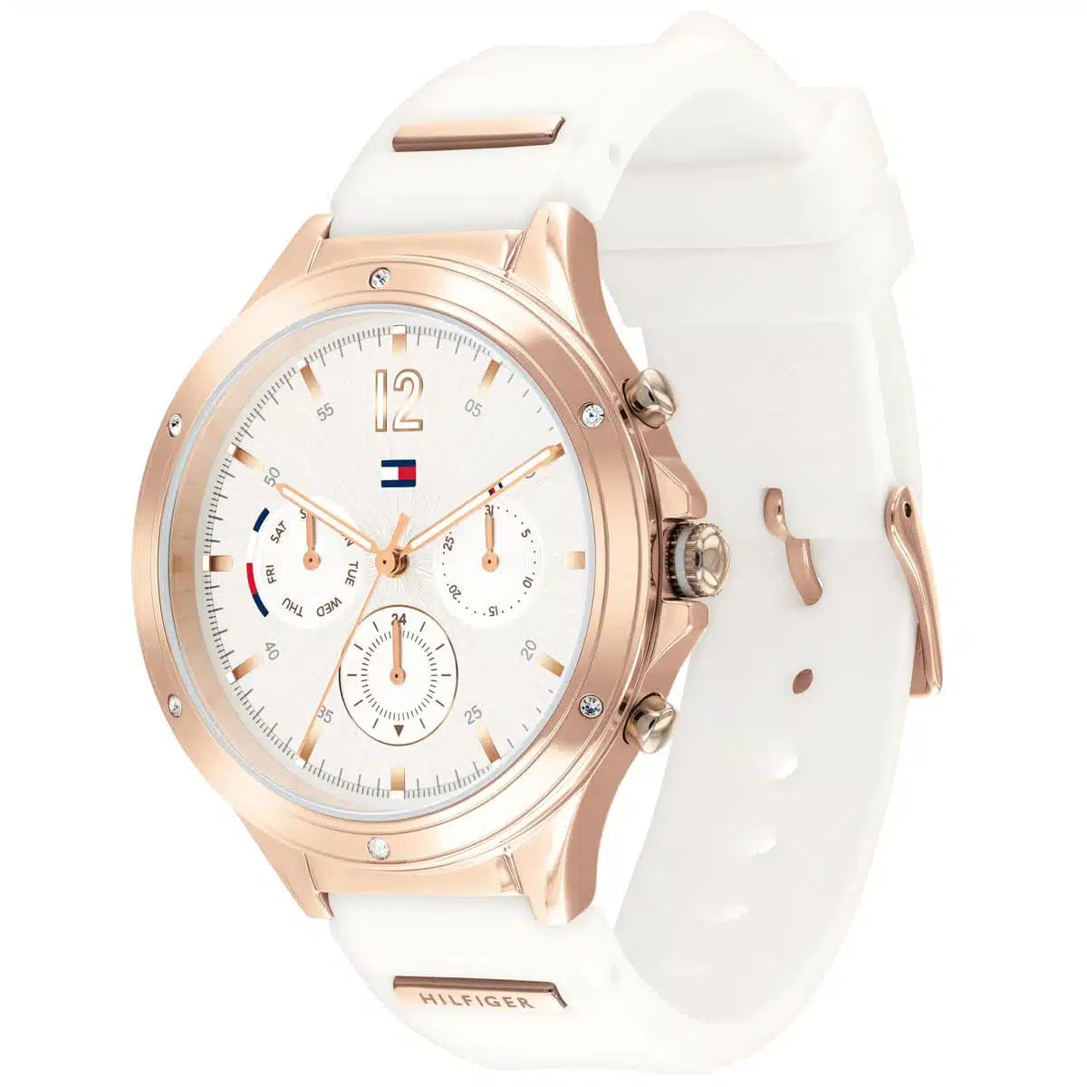 Original Tommy Hilfiger Lori Women's Watch - Silver Steel & Crystal Markers (1782280)
