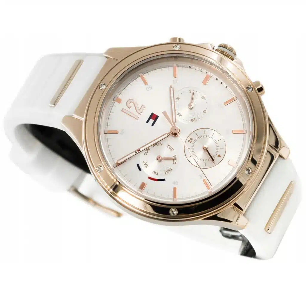 Original Tommy Hilfiger Lori Women's Watch - Silver Steel & Crystal Markers (1782280)