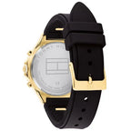 Original Tommy Hilfiger Lori Women's Watch - Gold Case & Black Rubber Strap (1782282)