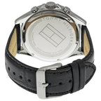 Original Tommy Hilfiger Luke Men's Watch - Silver Case & Black Leather (1791117)