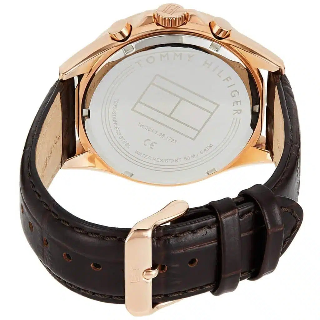Original Tommy Hilfiger Luke Men's Watch - Gold Case & Brown Leather (1791118)