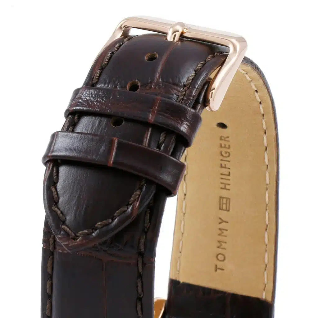 Original Tommy Hilfiger Luke Men's Watch - Gold Case & Brown Leather (1791118)