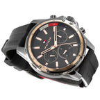 Original Tommy Hilfiger Men's Watch - Gunmetal Case & Gray Rubber (1791792)