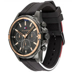 Original Tommy Hilfiger Men's Watch - Gunmetal Case & Gray Rubber (1791792)