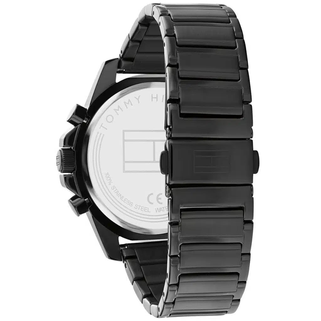 Original Tommy Hilfiger Mason Men's Watch - All Black Steel Case & Bracelet (1791935)