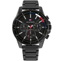 Original Tommy Hilfiger Mason Men's Watch - All Black Steel Case & Bracelet (1791935)