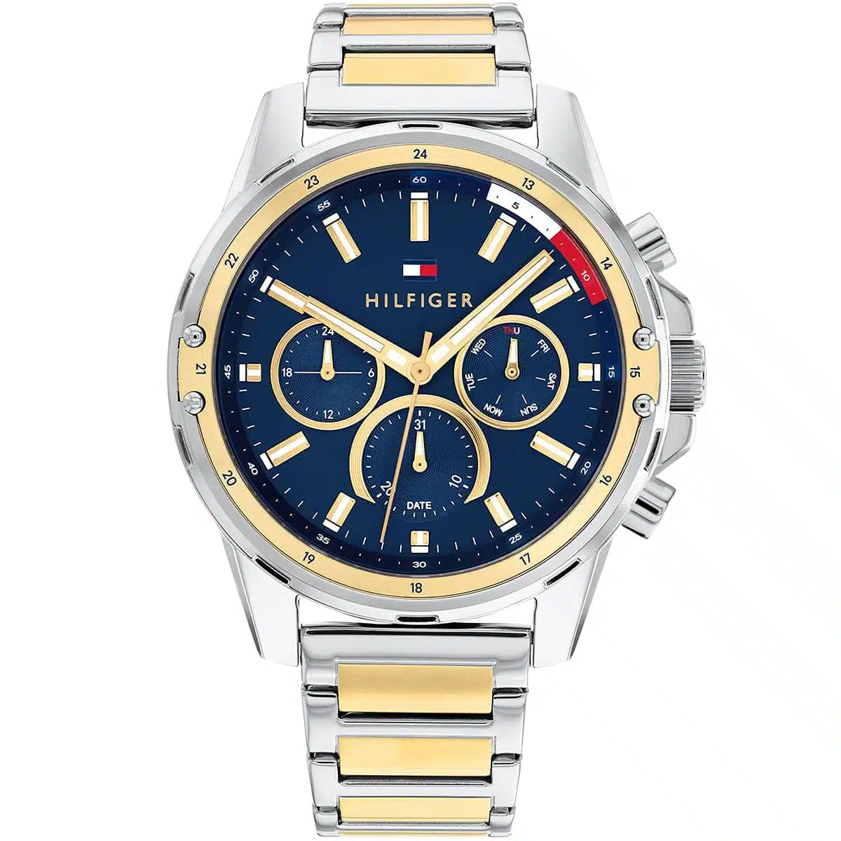 Original Tommy Hilfiger Mason Men's Watch - Two-Tone Silver & Gold Steel (1791937)