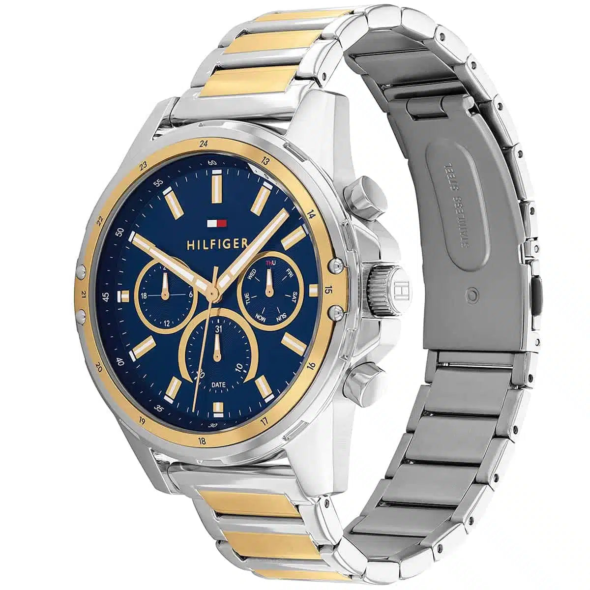 Original Tommy Hilfiger Mason Men's Watch - Two-Tone Silver & Gold Steel (1791937)