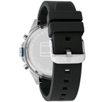 Original Tommy Hilfiger Men's Watch - Silver Case & Black Rubber (1791971)