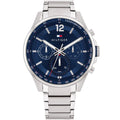 Original Tommy Hilfiger Max Men's Watch - Silver Steel & Navy Dial (1791973)