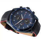 Original Tommy Hilfiger Men's Watch - Navy Blue Case & Leather (1791839)
