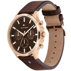 Original Tommy Hilfiger Ryder Men's Watch - Rose Gold Case & Brown Leather (1710497)