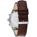 Original Tommy Hilfiger Men's Watch - Silver Case & Brown Leather (1710422)