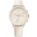Original Tommy Hilfiger Shawn Women's Watch - Gold Case & White Saffiano Leather (1781789)