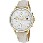 Original Tommy Hilfiger Shawn Women's Watch - Gold Case & White Saffiano Leather (1781790)