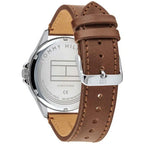 Original Tommy Hilfiger Shawn Men's Watch - Silver Case & Brown Leather (1791614)