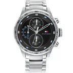 Original Tommy Hilfiger Shawn Men's Watch - Silver Steel & Black Dial (1791805)