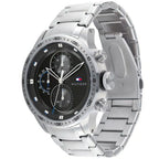 Original Tommy Hilfiger Shawn Men's Watch - Silver Steel & Black Dial (1791805)