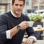Original Tommy Hilfiger Stewart Men's Watch - Silver Case & Brown Leather (1710629)
