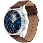 Original Tommy Hilfiger Stewart Men's Watch - Silver Case & Brown Leather (1710629)