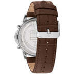 Original Tommy Hilfiger Stewart Men's Watch - Silver Case & Brown Leather (1710629)